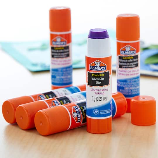 Elmer's® Disappearing Purple School Glue Stick, 6 Count